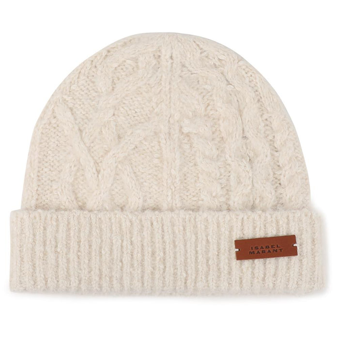 Isabel Marant Ecru Knit Beanie Hat BE036MFA C3D01A 23EC