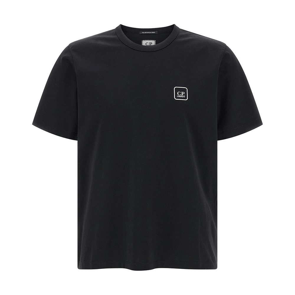 CP Company Graphic Black Short Sleeve T-Shirt 18CLTS049A