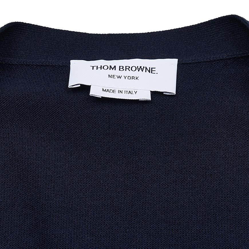 THOM BROWNE Men’s 4-Bar V-Neck Cardigan MKC581A Y3043 415