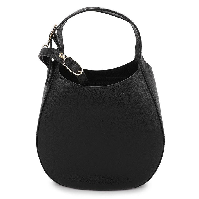 Longchamp Le Pliage Cuir Small Top Handle Tote Bag Black 10328021 001