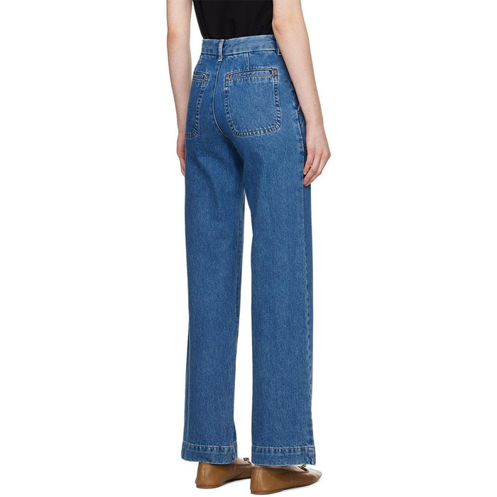 A.P.C. Women Seaside Denim Jeans Navy