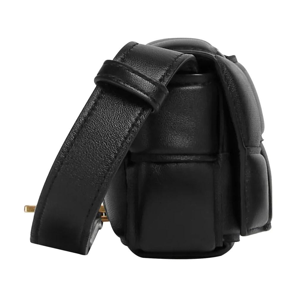 Bottega Veneta Padded Cassette Mini Black Women’s Crossbody Bag