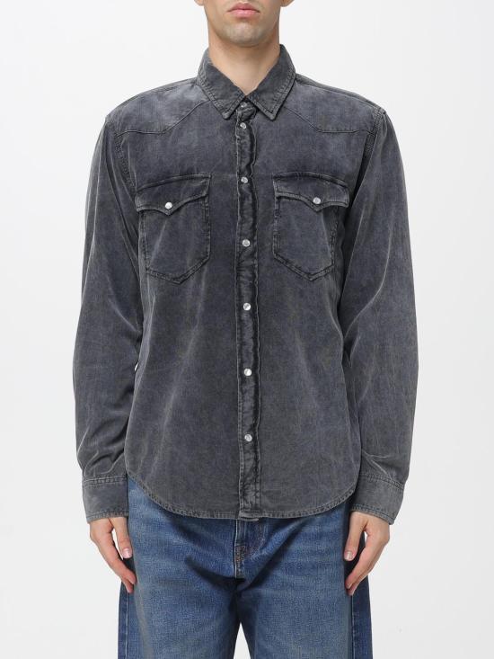 Isabel Marant VASCO Corduroy Western Long Sleeve Shirt CH0214 HA C1I10H 01VB