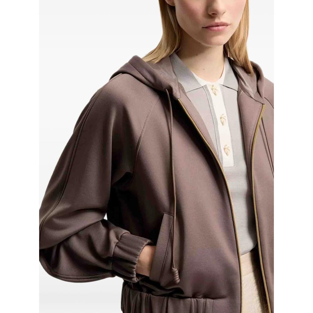 Moncler Black Knit Zip-Up Cardigan