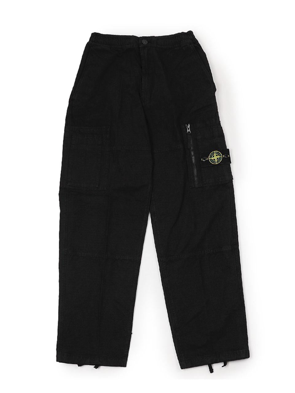 STONE ISLAND Compass Patch Cargo Pants Black Men’s Outdoor