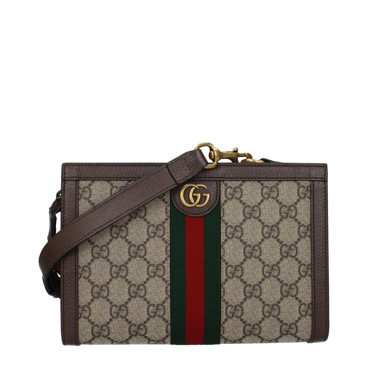GUCCI Leather Crossbody Bag Black