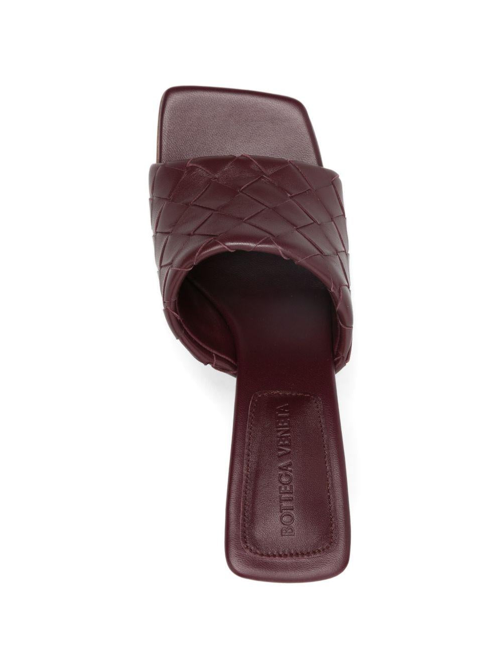Bottega Veneta Leather Strappy Sandals Brown Women’s