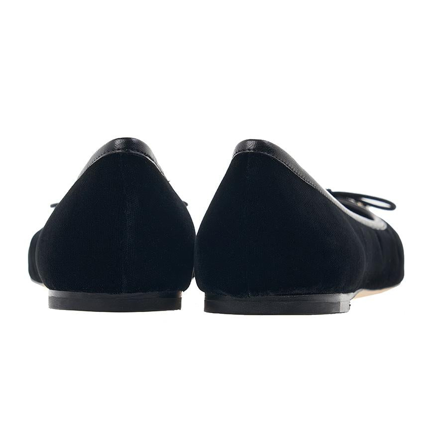 Jimmy Choo Elme Flat Velvet Black Women’s Flats