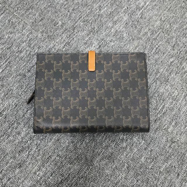 CELINE Triomphe Canvas Small Note Mini Crossbody Bag