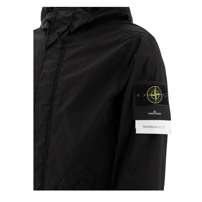 STONE ISLAND Membrana 3L TC Black Down Jacket 4100093 S0A21 V0029