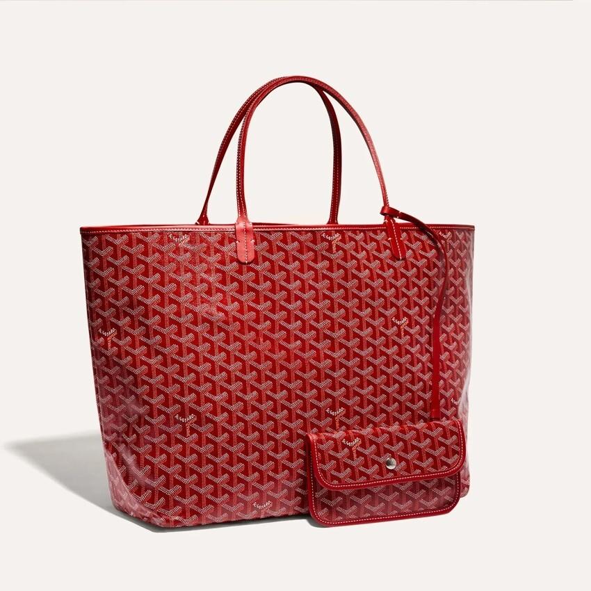 GOYARD Saint Louis GM Tote Red Women’s Canvas Tote Bag