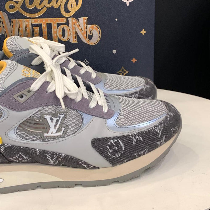 Louis Vuitton Denim Gray Run Away Low Top Sneakers Unisex