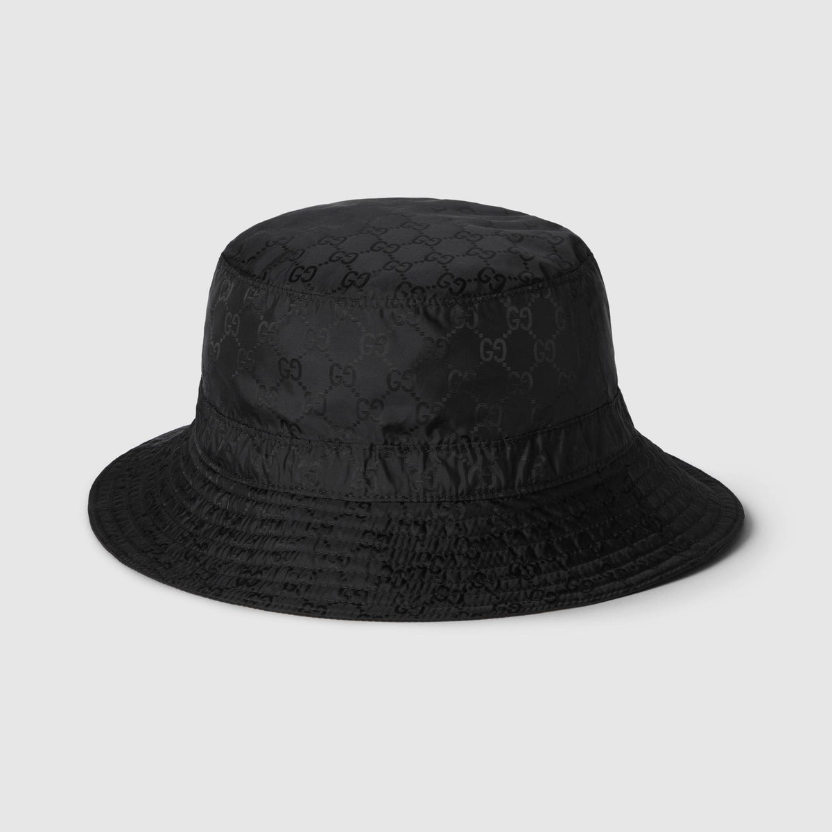 GUCCI Wool Blend Check Bucket Hat