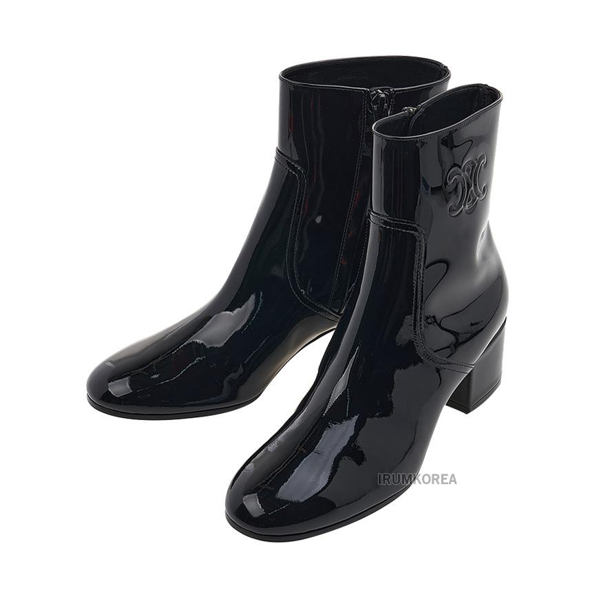 CELINE Women’s Patent Leather Ankle Boots 360484582C 38NO