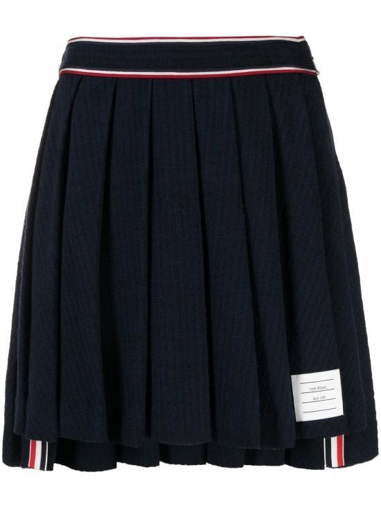 THOM BROWNE Midi Skirt FJK091A F0302 415 NAVY DOM