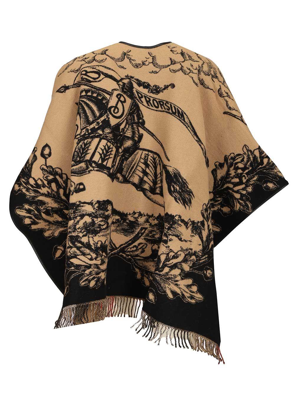 BURBERRY Beige Check Cashmere Scarf