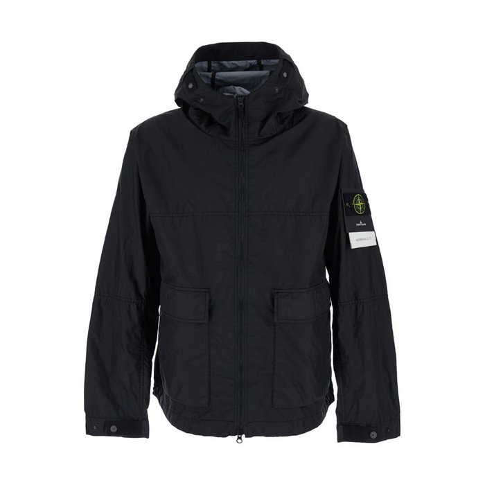 STONE ISLAND Membrana 3L TC Hooded Jacket Black Men’s