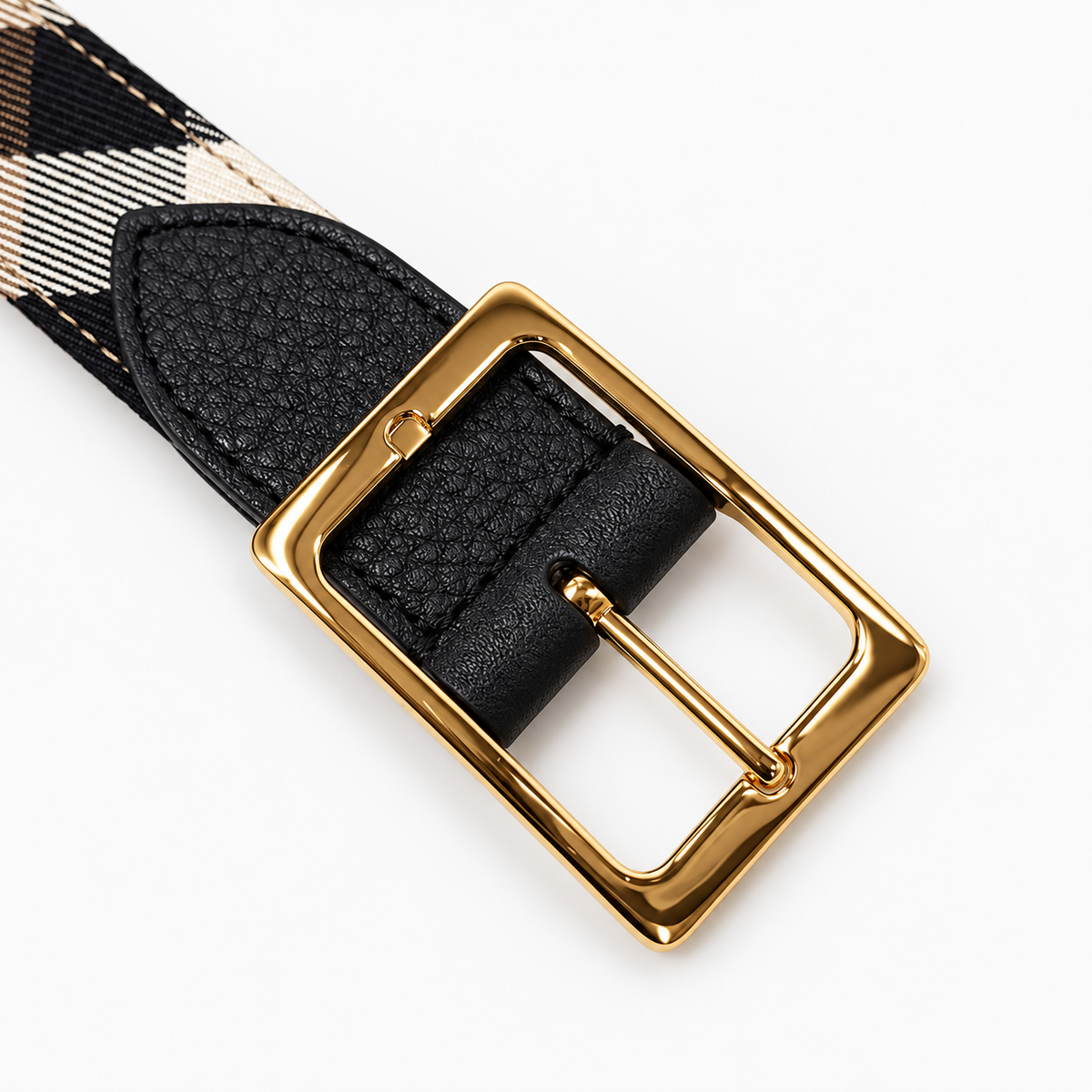 BURBERRY Reversible Women’s Black Leather Belt 81149741