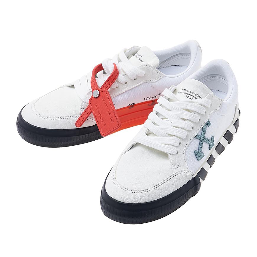 OFF WHITE Men’s Vulcanized Low-Top Sneakers White Leather