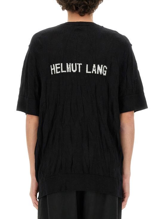 Helmut Lang Short Sleeve T-Shirt for Men O02HM701001 BLACK DOM