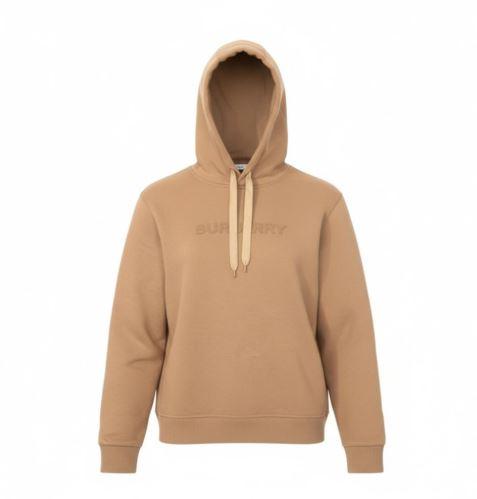 BURBERRY Logo Men’s Hoodie Pullover Black Cotton Hooded Sweatshirt