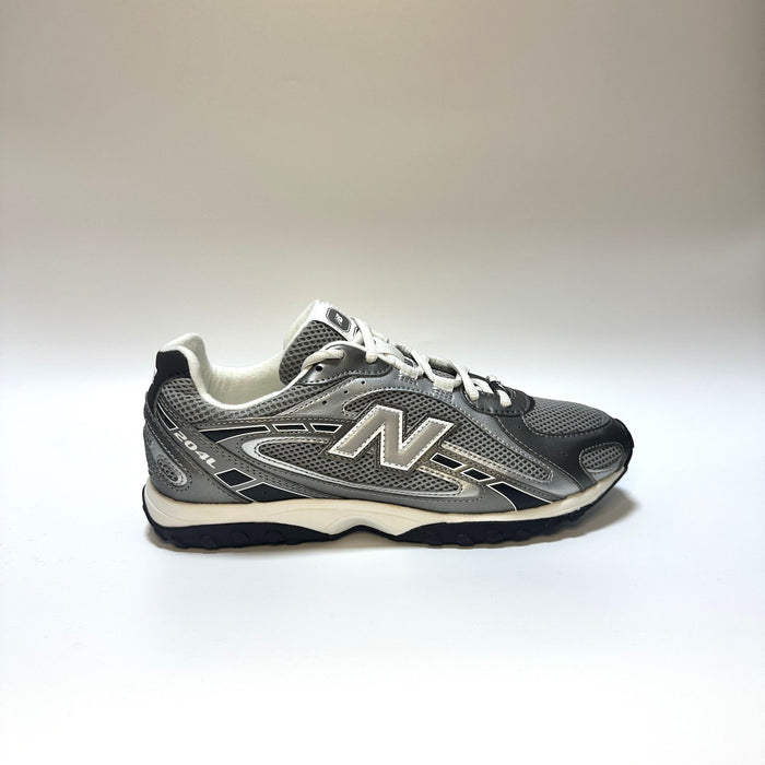 New Balance Dark Silver Metallic Low-Top Sneakers U204L1KP