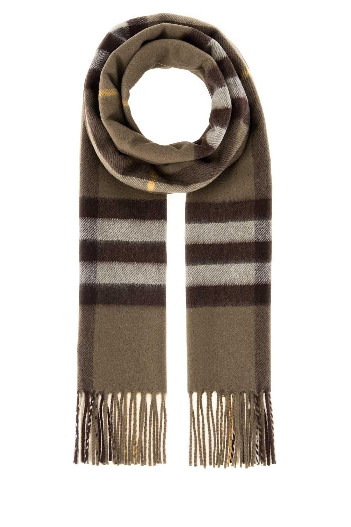 BURBERRY Wool Scarf Beige Check