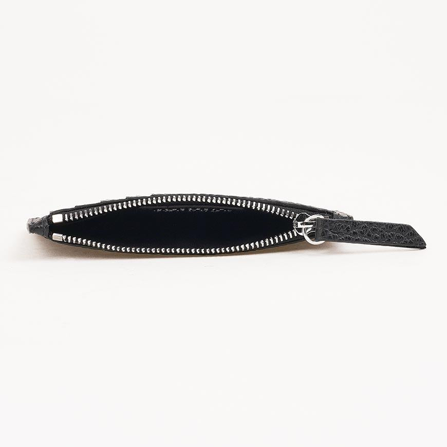 Maison Margiela Unisex Four-Stitch Leather Card Holder Black