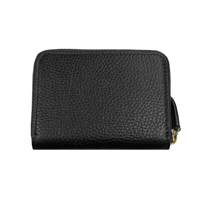 BURBERRY Zip Around Black Leather Card Holder Wallet 80840421 81072621