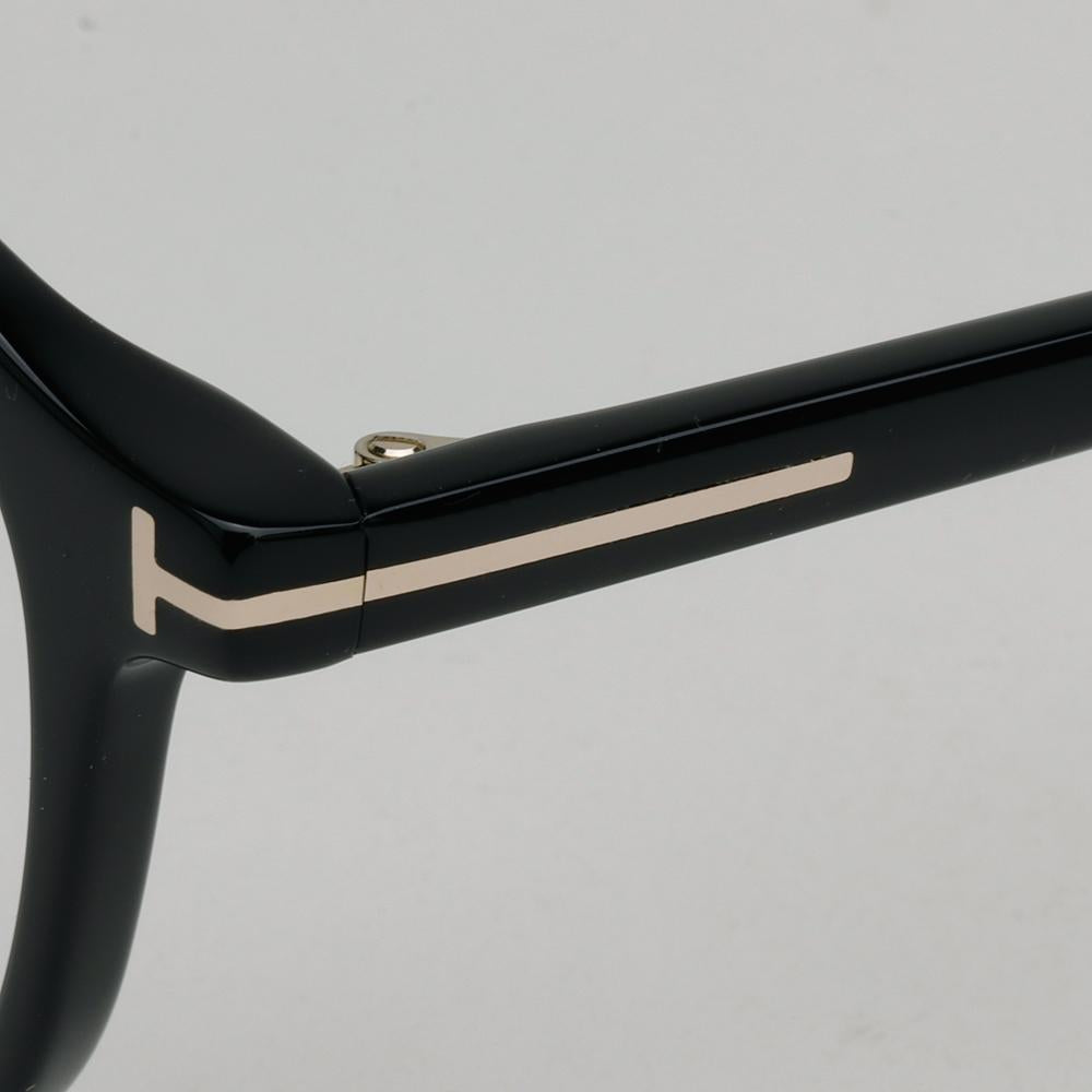 TOM FORD Black Blue Light Blocking Square Acetate Eyeglasses Unisex TF6012KB 001