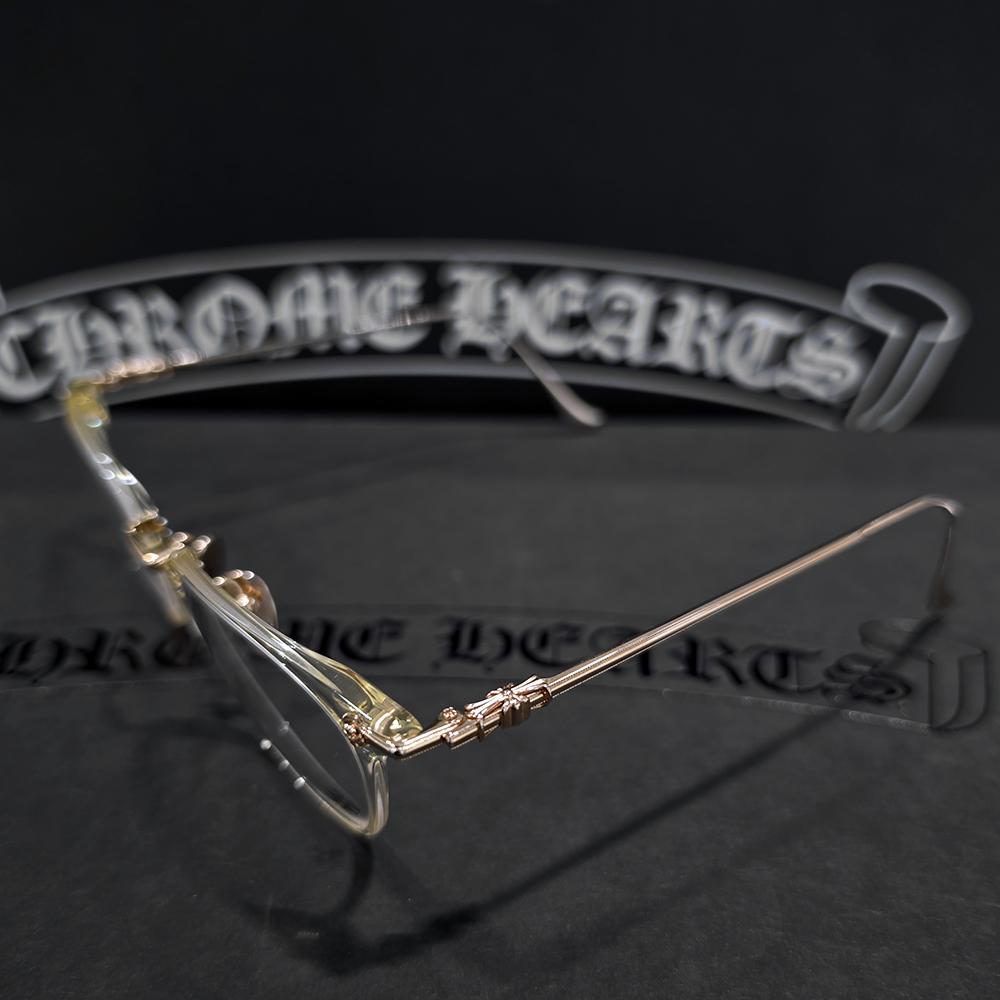 Chrome Hearts Shagas Yellow Clear Gold Eyeglasses