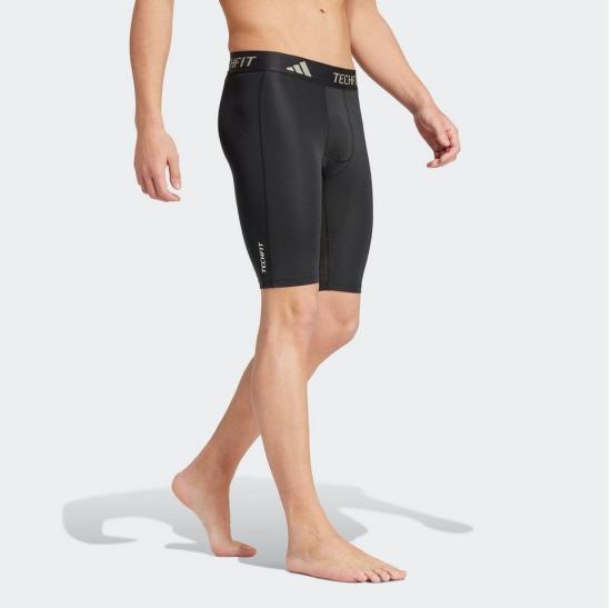Adidas Techfit Compression Training Short Leggings for Men IN5591 Black DOM