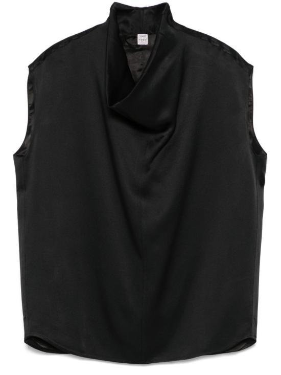 Toteme Black Sleeveless T-Shirt 251WRT0460FB0344001