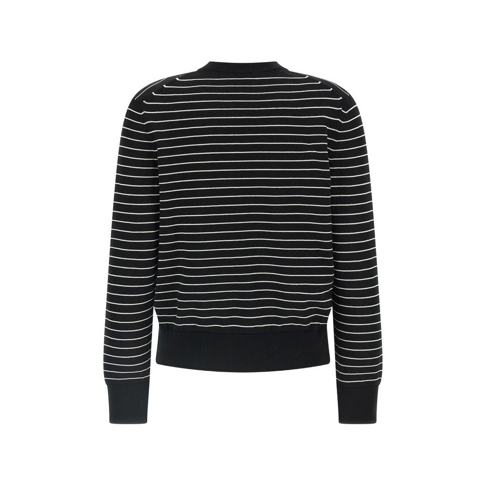 A.P.C. Shima Women’s Round-Neck Knit Sweater Navy Wool