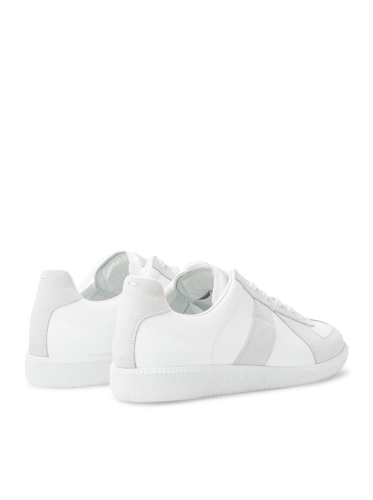 Maison Margiela Off White Leather Low Top Sneakers