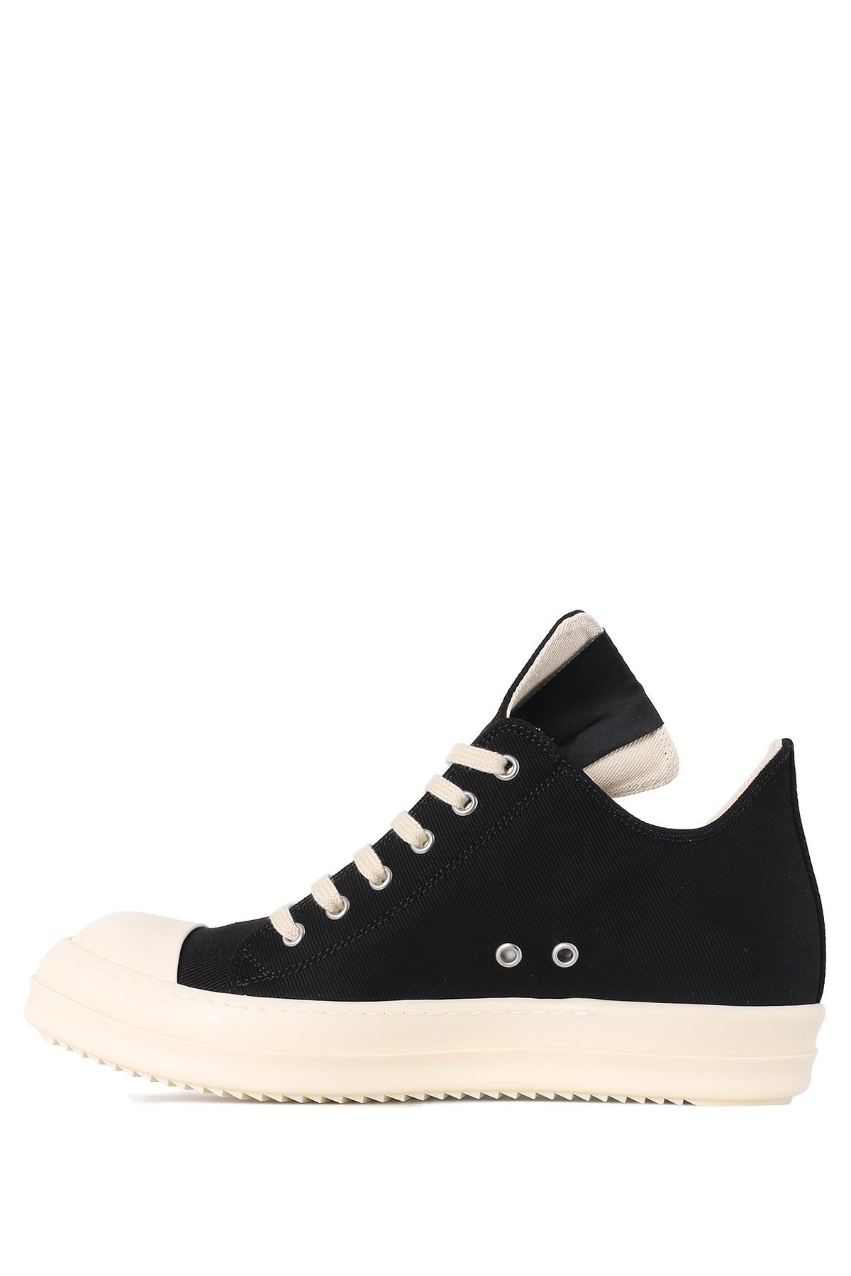 Rick Owens DRKSHDW Overdyed Denim Low-Top Sneakers Black Mil DU01E3802 DOEH1 911