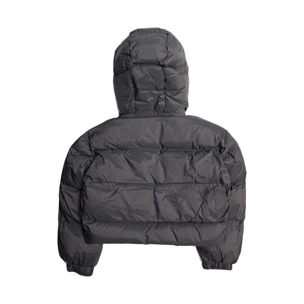 Marni Kids Women’s Hooded Cropped Puffer Jacket Black