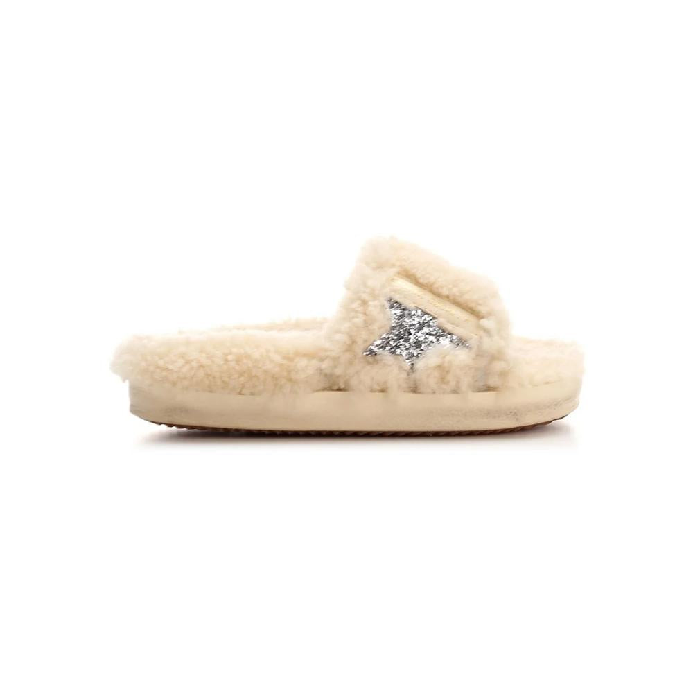 GOLDEN GOOSE Silver Star Shearling Slip-On Sneakers Women GWF00200 F002844 15260