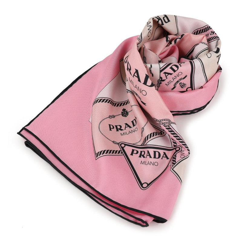 PRADA Twill Heritage Scarf 1FF001 2DGY F0DLD