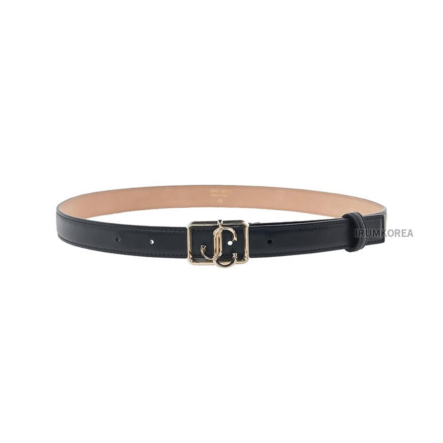 Jimmy Choo Women’s JC Square Belt Black Light Gold