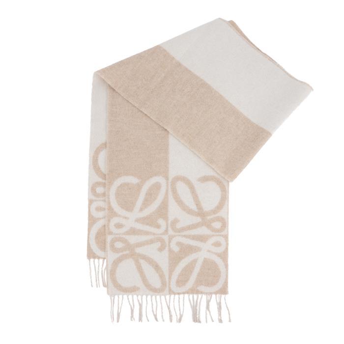 LOEWE Anagram Wool Jacquard Scarf
