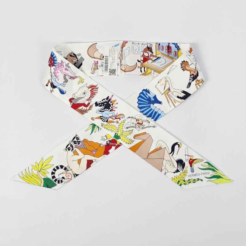 HERMES Academia Hippica Wool Silk Women’s Scarf
