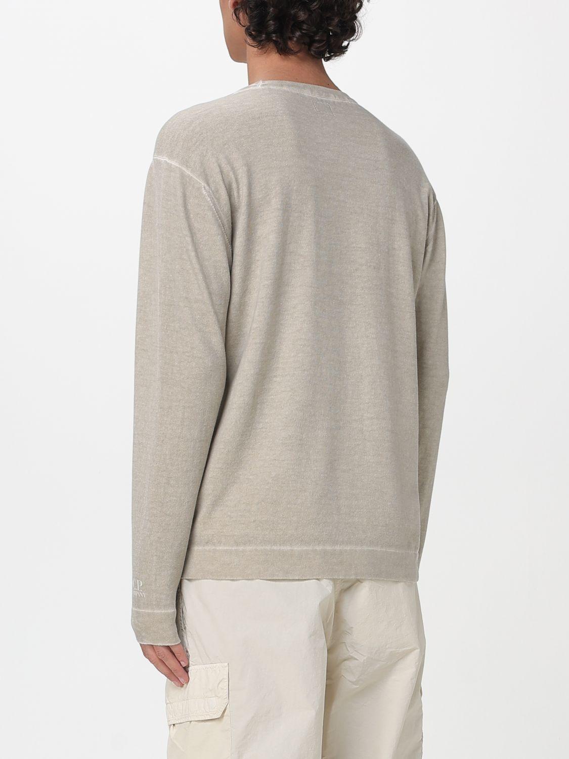 CP Company Cotton Crewneck Knit Sweater Green Men's