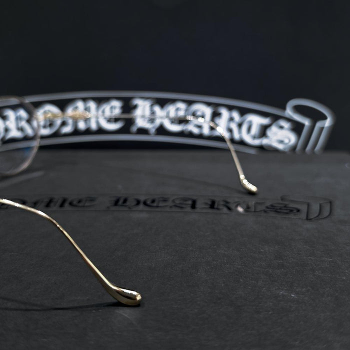 Chrome Hearts Basilictorian Gold Trim Eyeglasses