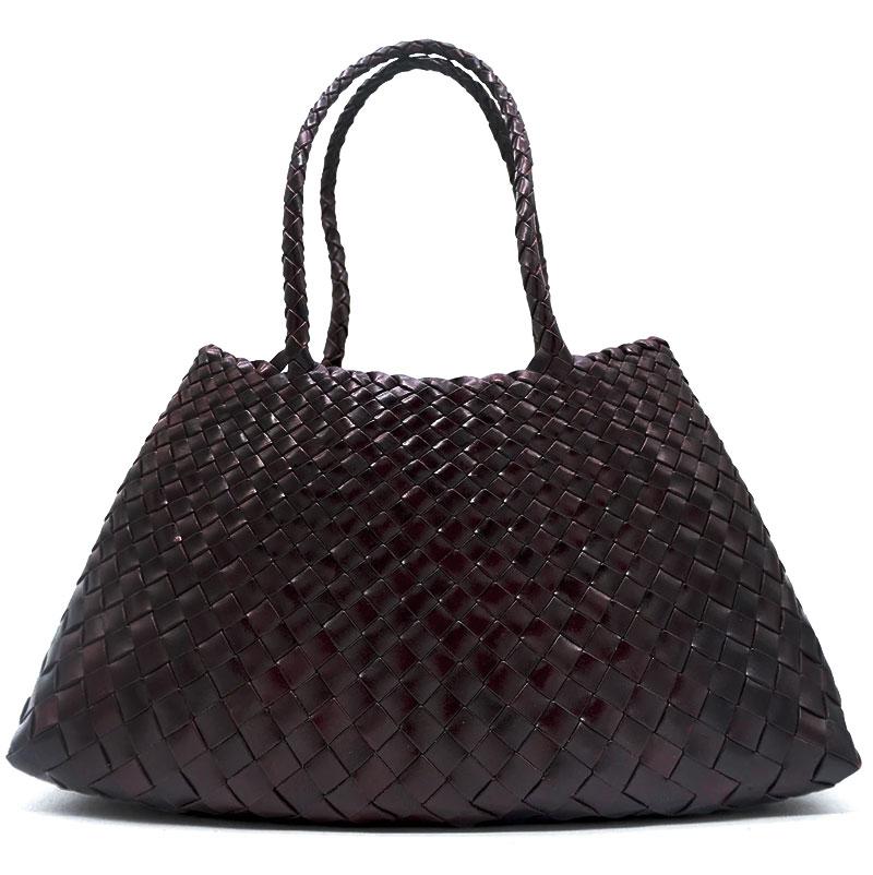 Dragon Diffusion Dark Brown Leather Santa Croce Big Tote Bag