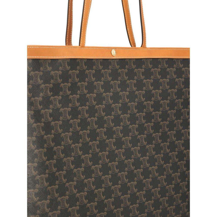 CELINE Triomphe Large Flat Tote Tan Leather Women’s Tote Bag