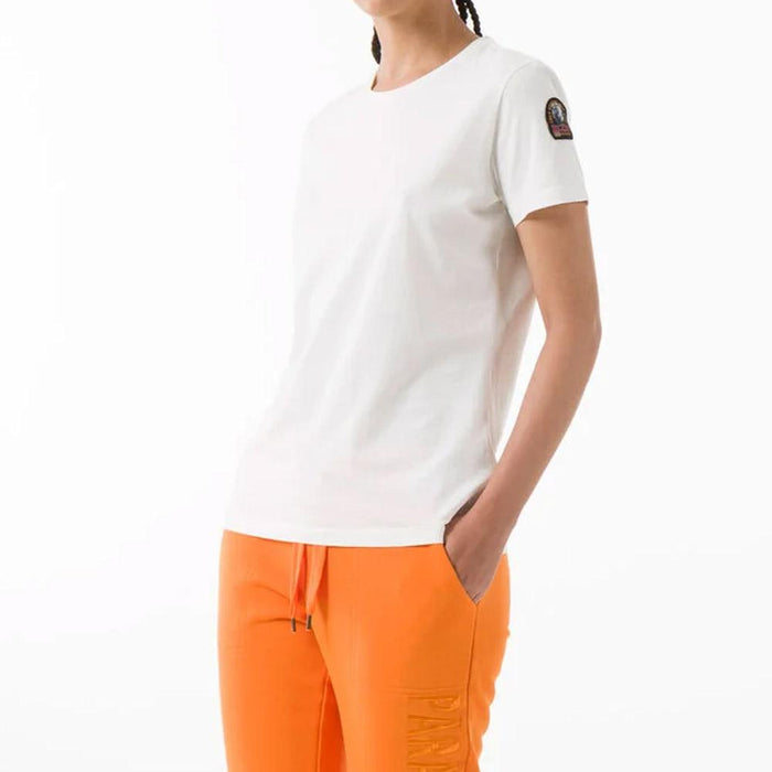 Parajumpers Logo Patch Slim Fit Short Sleeve T-Shirt White