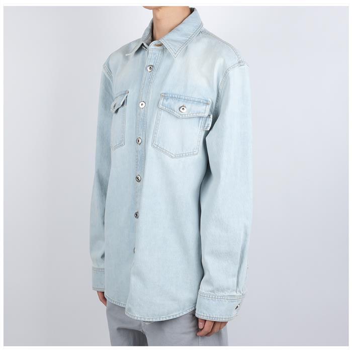 Bottega Veneta Extra Bleach Oversized Denim Shirt 813505 V4ZR0 4132