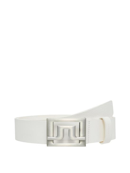 J LINDEBERG Leather Belt STUF9311281010000 WHITE DOM