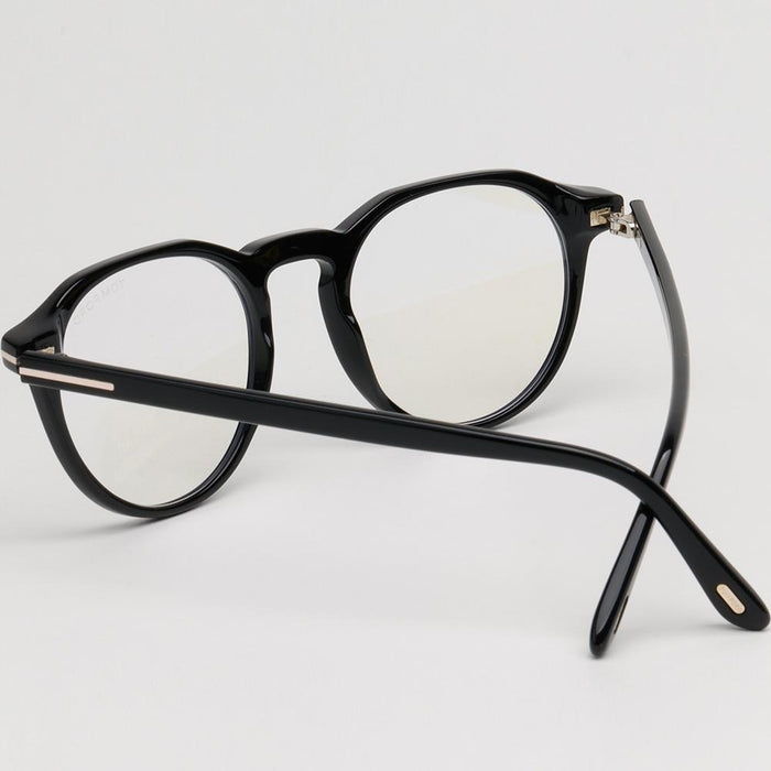 TOM FORD Blue Light Blocking Round Acetate Eyeglasses Unisex TF5833B 001